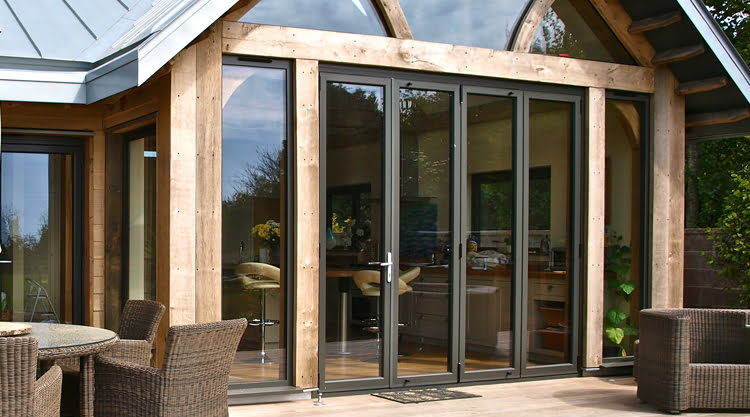 Anthracite Grey Bi Fold Doors Aluminum